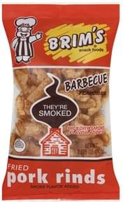 BRIMS Fried, Barbecue Flavored Pork Rinds - 2.625 oz, Nutrition ...