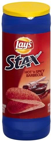 Lays Hot 'n Spicy Barbecue Potato Crisps - 5.5 oz, Nutrition ...