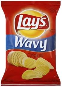 Lays Wavy, Original Potato Chips - 3.75 oz, Nutrition Information | Innit