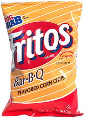 Fritos Bar-B-Q, Big Grab Corn Chips - 2.25 Oz, Nutrition Information ...