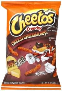 Cheetos Crunchy, Cheesy Cheddar BBQ Snacks - 2 oz, Nutrition ...