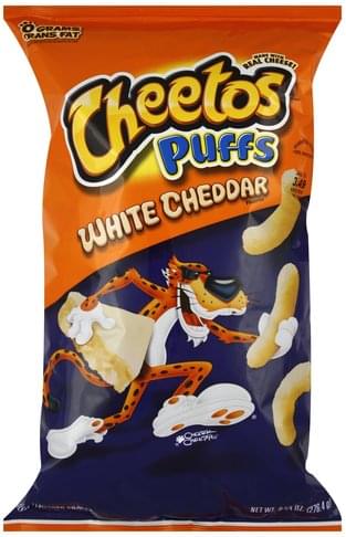 Cheetos White Cheddar Cheese Flavored Snacks - 9.75 oz, Nutrition ...