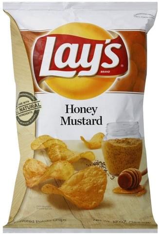 Lays Honey Mustard Flavored Potato Chips - 10 oz, Nutrition Information ...