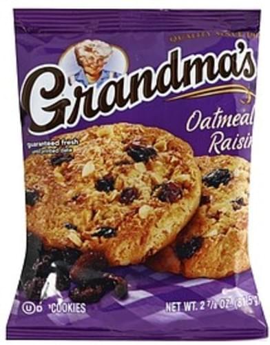 Grandmas Oatmeal Raisin Grandma's Oatmeal Raisin Cookies - 875 fl ...