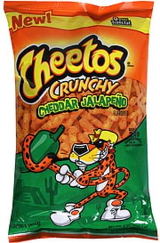 Cheetos Crunchy, Cheddar Jalapeno Cheese Flavored Snacks - 9 Oz ...