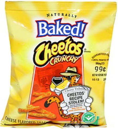 Cheetos Crunchy Cheese Flavored Snacks - 2.13 oz, Nutrition Information ...