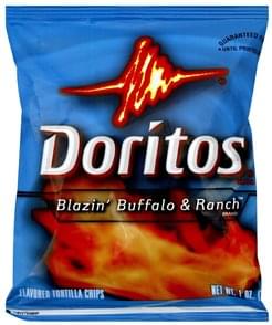 Doritos Blazin' Buffalo & Ranch Flavored Tortilla Chips - 1 oz ...