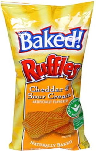 Ruffles Cheddar & Sour Cream Naturally Baked Potato Crisps - 10 oz ...