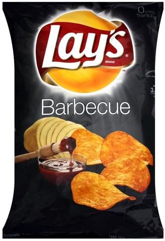 Lays Barbecue Flavored Potato Chips - 12.65 oz, Nutrition Information ...