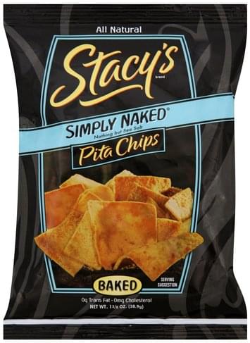 Stacys Baked, Simply Naked Pita Chips - 1.375 oz, Nutrition Information ...