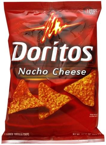 Doritos Nacho Cheese Flavored Tortilla Chips - 12.5 oz, Nutrition ...