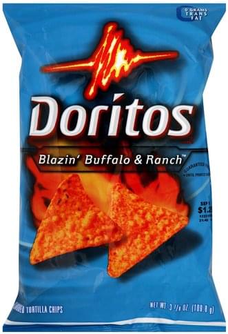 Doritos Blazin' Buffalo & Ranch Flavored Tortilla Chips - 3.875 oz ...