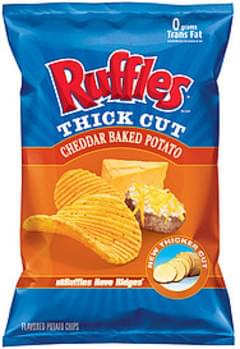 Ruffles Thick Cut Cheddar Baked Potato Chips - 11 oz, Nutrition ...