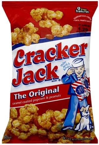 Cracker Jack Caramel Coated, The Original Popcorn & Peanuts - 4.25 oz ...