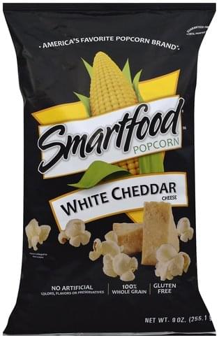 Smartfood White Cheddar Cheese Popcorn - 9 oz, Nutrition Information ...