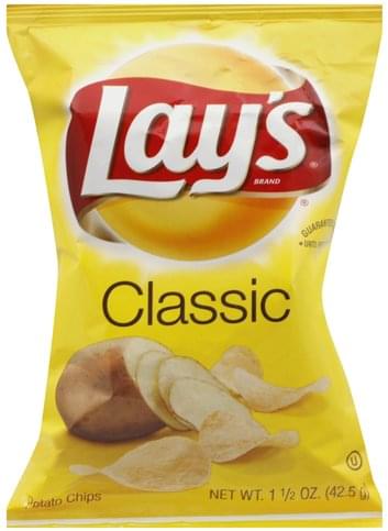 Lays Classic Potato Chips - 1.5 oz, Nutrition Information | Innit