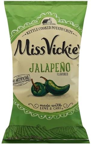 Miss Vickie's Jalapeno Flavored, Kettle Cooked Potato Chips - 8 oz ...