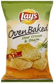 Lays Sour Cream & Onion Flavored Potato Crisps - 6.25 oz, Nutrition ...