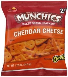 Munchies Cheddar Cheese Flavored Baked Snack Crackers - 1.22 oz ...