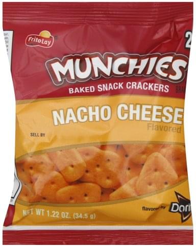 Munchies Nacho Cheese Flavored Baked Snack Crackers - 1.22 oz ...