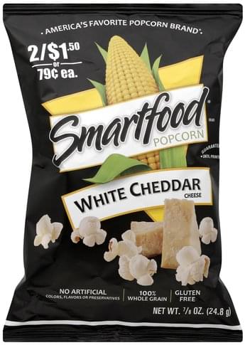 Smartfood White Cheddar Cheese Popcorn - 0.875 oz, Nutrition ...