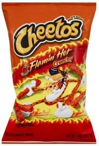 Cheetos Crunchy, Flamin' Hot Cheese Flavored Snacks - 9 oz, Nutrition ...