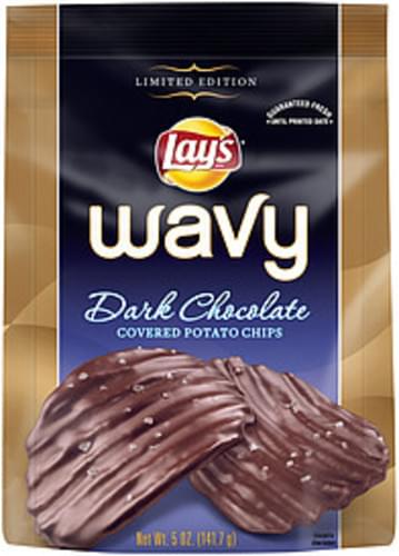 Lay S Wavy Dark Chocolate Covered Potato Chips 5 Oz Nutrition Information Innit