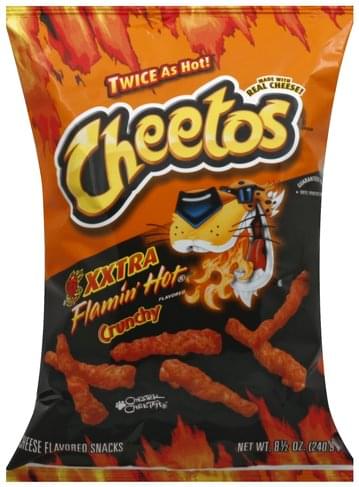 Cheetos Crunchy Flamin' Hot Cheese Flavored Snack Chips, 8.5 oz Bag