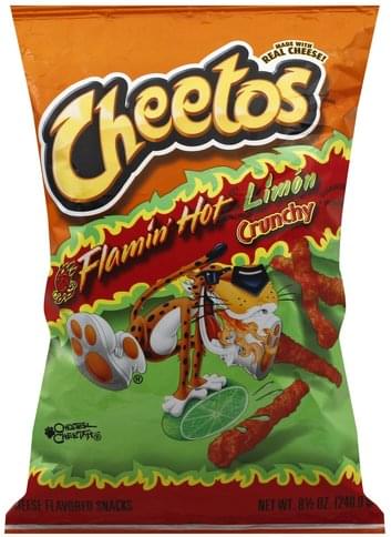 Cheetos Cheese Snacks, Flamin Hot Limon, 8.5 oz
