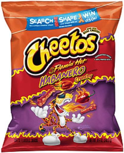 Cheetos Flamin' Hot Crunchy Cheese Flavored Snacks 8.5 oz