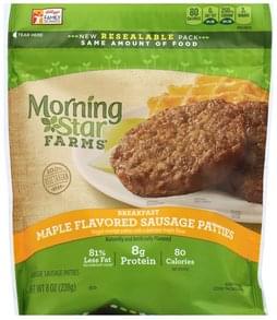 Great Value Maple Flavored Pork Sausage Patties - 50 g, Nutrition ...