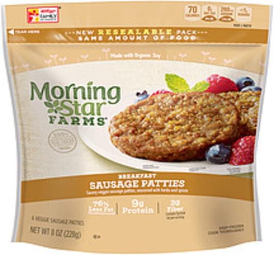 MorningStar Farms Breakfast Sausage Patties - 8 oz, Nutrition ...