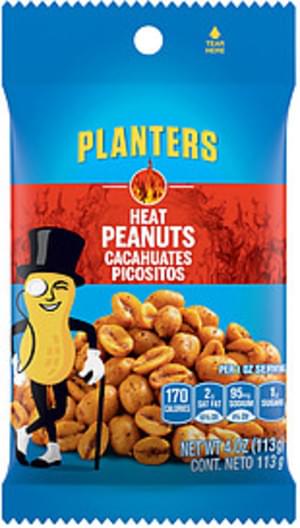 Planters Heat Peanuts - 4 Oz, Nutrition Information 