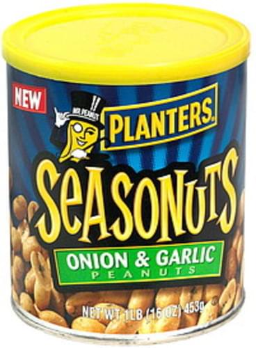 Planters Peanuts, Onion & Garlic - 16 oz, Nutrition Information | Innit