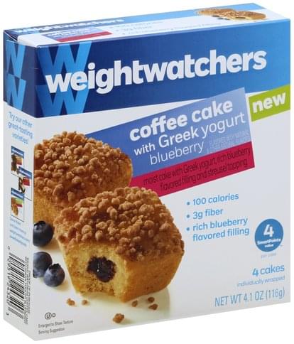 Weight Watchers with Greek Yogurt Blueberry Coffee Cake - 4 ea ...