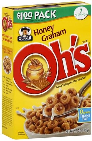 Ohs Cereal - 6.3 oz, Nutrition Information | Innit