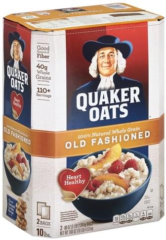 Quaker Old Fashioned Oatmeal - 2 ea, Nutrition Information | Innit