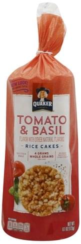 Calories in Quaker Savoury Tomato & Basil Rice Cakes