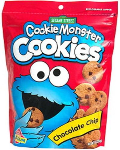 Cookie Monster Cookie Monster Chocolate Chip Cookies - 8 oz, Nutrition ...