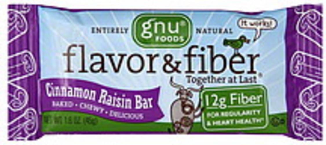 gnu foods high fiber bar