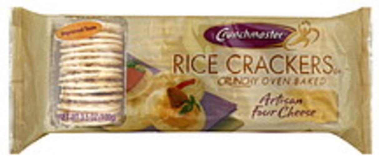 Crunchmaster Artisan Four Cheese 3.5 Oz Rice Crackers - 12 pkg ...