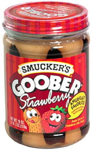 Smucker S Goober W Strawberry Jelly 18 Oz Peanut Butter 12 Pkg