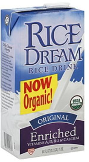 Rice Dream Organic Original Enriched 64 Oz Rice Drink 8 Pkg Nutrition Information Innit 5419