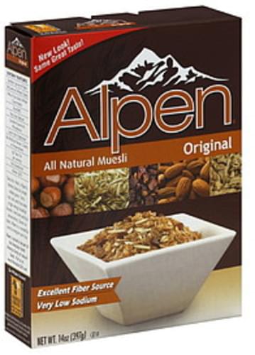 Alpen All Natural Original Muesli Oz Nutrition Information Innit