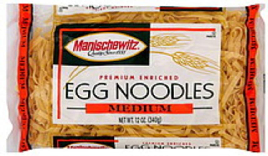 Manischewitz Medium Egg 12 Oz Noodles 12 Pkg Nutrition Information