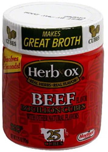 Herb Ox Beef 325 Oz Bouillon 12 Pkg Nutrition Information Innit