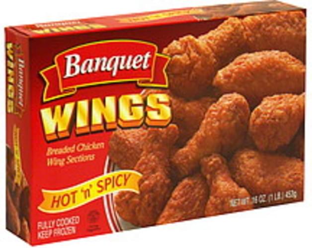 Banquet Hot And Spicy Breaded Chicken Wing Sections 14 Oz Nutrition Information Innit