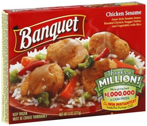 Banquet Chicken Sesame - 8 oz, Nutrition Information | Innit