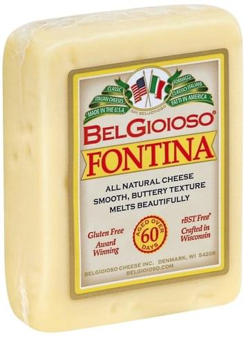 BelGioioso Fontina Cheese - 8 Oz, Nutrition Information | Innit