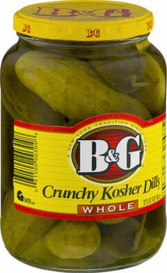 B & G B & G Sandwich Toppers Kosher Pickle Dills - 16 Fl, Nutrition ...